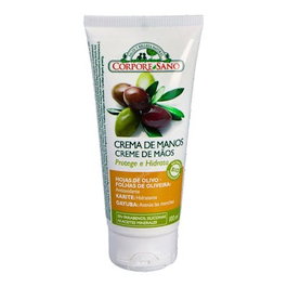 CORPORE SANO Crema de Manos Aceite de Oliva y Karité Tubo 100ml con Protección Solar Hidrata y Atenúa Manchas