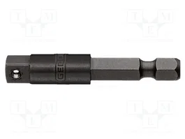 Gedore Adaptador de taladro hexagonal 1/4 pulgada a cuadrado 1/4 pulgada 50mm