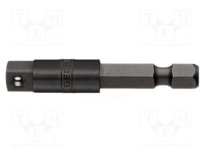 Gedore Adaptador de taladro hexagonal 1/4 pulgada a cuadrado 1/4 pulgada 50mm Gedore Adaptador de taladro hexagonal 1/4 pulgada a cuadrado 1/4 pulgada 50mm
