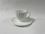 DKD Home Decor Set de Café de Porcelana Blanco 6 Piezas 150ml