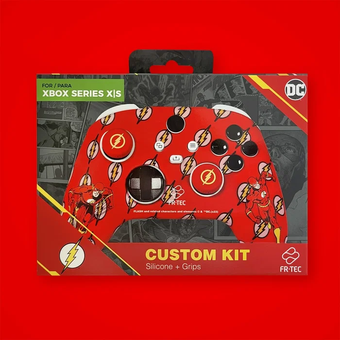 Blade Gaming Kit de silicona y grips para mando Xbox Series X/S con diseño Flash - Funda protectora y joysticks con agarre mejorado - FLAXBCK
