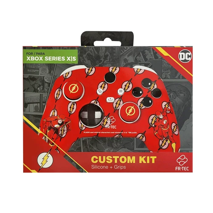 Blade Gaming Kit de silicona y grips para mando Xbox Series X/S con diseño Flash - Funda protectora y joysticks con agarre mejorado - FLAXBCK