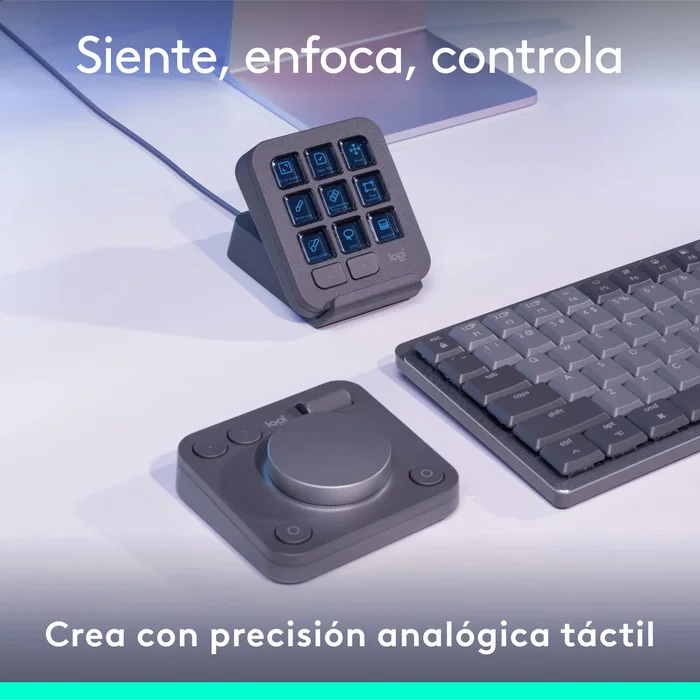 Logitech mx creative console teclado bluetooth/usb