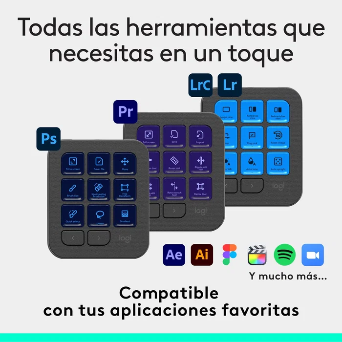 Logitech mx creative console teclado bluetooth/usb