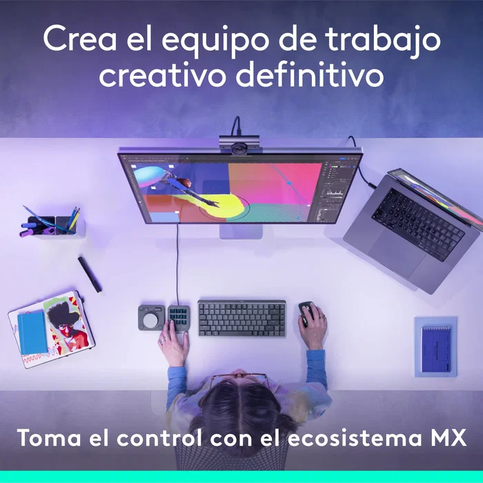 Logitech mx creative console teclado bluetooth/usb