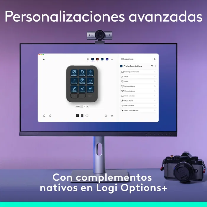 Logitech mx creative console teclado bluetooth/usb