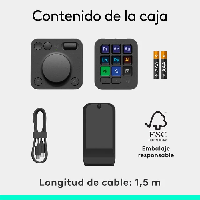 Logitech mx creative console teclado bluetooth/usb