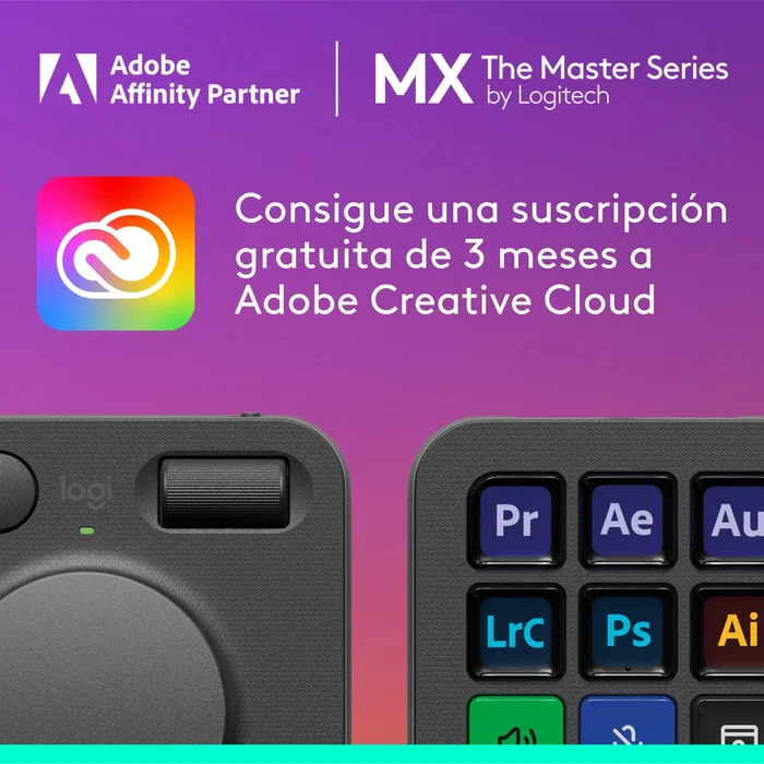 Logitech mx creative console teclado bluetooth/usb