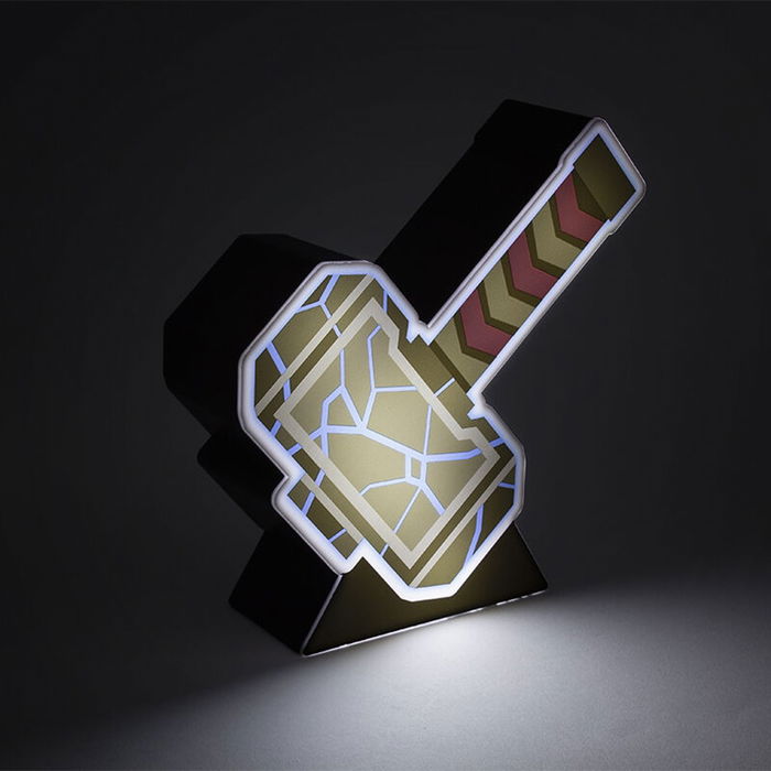 Paladone Lámpara Box Marvel Thor Martillo Mjolnir, PVC, 18 x 17.7 x 5 cm, Con Pilas (No Incluidas)