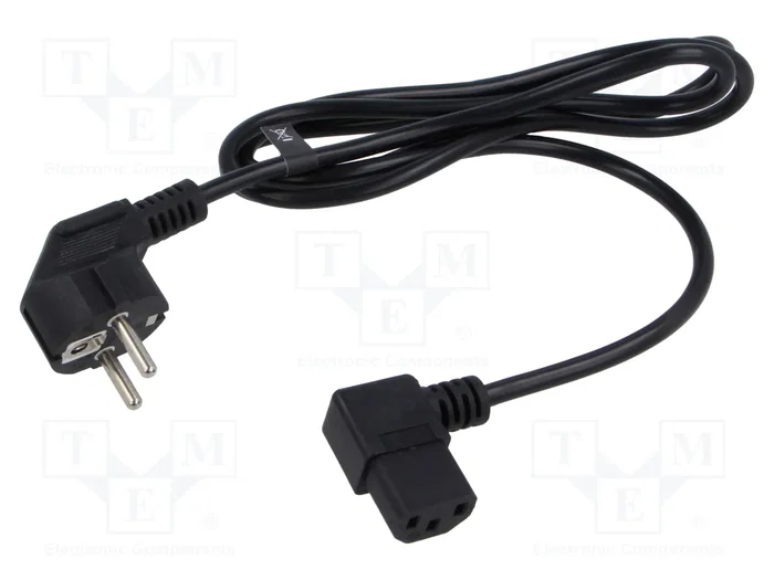 POS Cable de alimentación H03VV-F 3x0,75mm2 1,5m negro POS Cable de alimentación H03VV-F 3x0,75mm2 1,5m negro