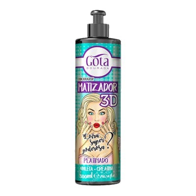 Gota Dourada Matizador 3D Platinado 300ml