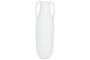 DKD Home Decor Ánfora de Fibra de Vidrio con Asas y Acabado Rugoso Blanco