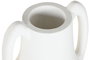 DKD Home Decor Ánfora de Fibra de Vidrio con Asas y Acabado Rugoso Blanco