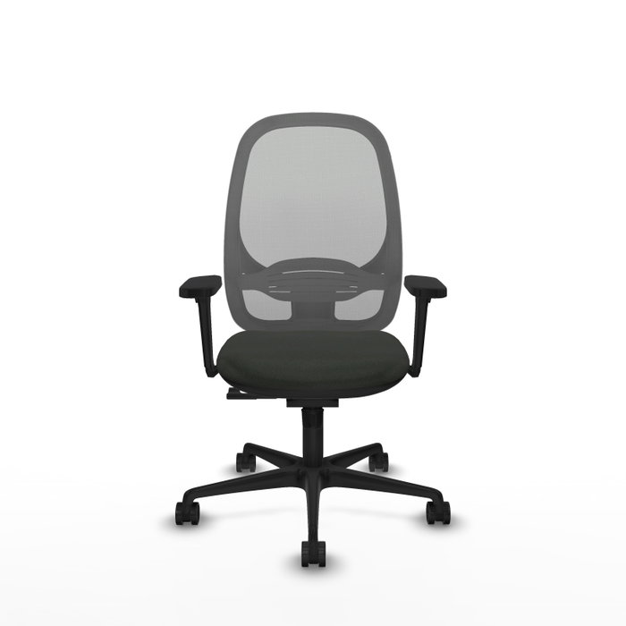 PIQUERAS Y CRESPO Silla de oficina Cilanco con mecanismo Sincro, Negro y Gris PIQUERAS Y CRESPO Silla de oficina Cilanco con mecanismo Sincro, Negro y Gris