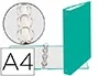 Exacompta Carpeta 4 Anillas 30mm DIN A4 Cartón Forrado Verde Oscuro