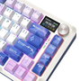 Redragon Flekact Pro K708AK-RGB-PRO Teclado Mecánico Gaming Inalámbrico RGB 81 Teclas Púrpura