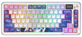Redragon Flekact Pro K708AK-RGB-PRO Teclado Mecánico Gaming Inalámbrico RGB 81 Teclas Púrpura