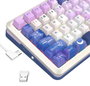 Redragon Flekact Pro K708AK-RGB-PRO Teclado Mecánico Gaming Inalámbrico RGB 81 Teclas Púrpura