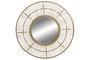 DKD Home Decor Espejo de Bambú y Cristal Natural 80x80 cm