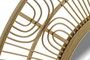 DKD Home Decor Espejo de Bambú y Cristal Natural 80x80 cm