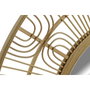 DKD Home Decor Espejo de Bambú y Cristal Natural 80x80 cm