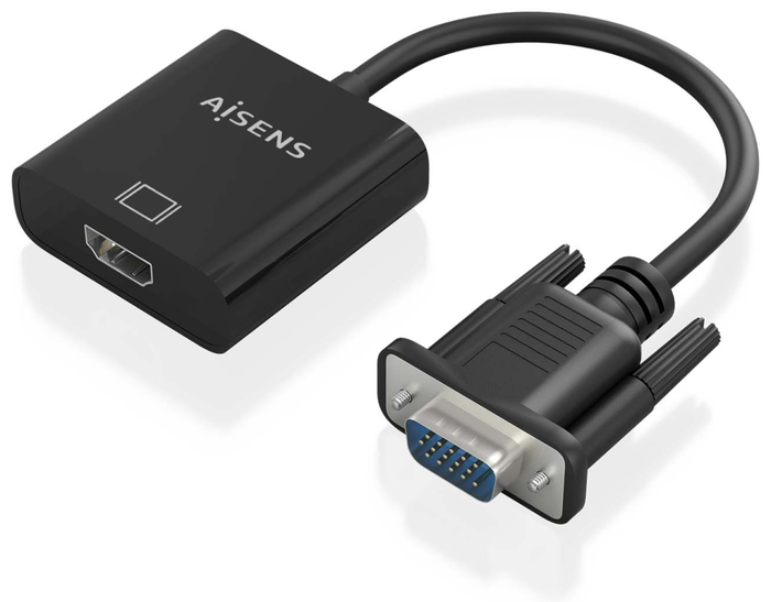 Aisens Cable Conversor SVGA a HDMI A115-0873 Negro 20cm Aisens Cable Conversor SVGA a HDMI A115-0873 Negro 20cm