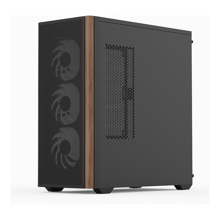 Aerocool D501A Midi Tower Negro, Madera Aerocool D501A Midi Tower Negro, Madera