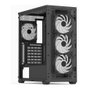 Aerocool D501A Midi Tower Negro, Madera