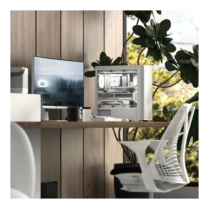 Aerocool D501A Midi Tower Negro, Madera Aerocool D501A Midi Tower Negro, Madera
