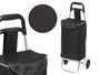 Kinvara Carro de Compra 24L Negro con Ruedas, Dimensiones 78.5x33x6 cm (Set de 8)