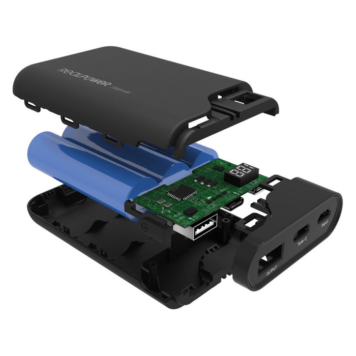 Realpower Ultron PB-7500C 7500 mAh Negro