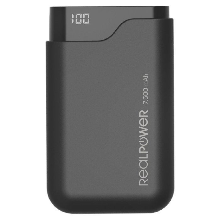 Realpower Ultron PB-7500C 7500 mAh Negro
