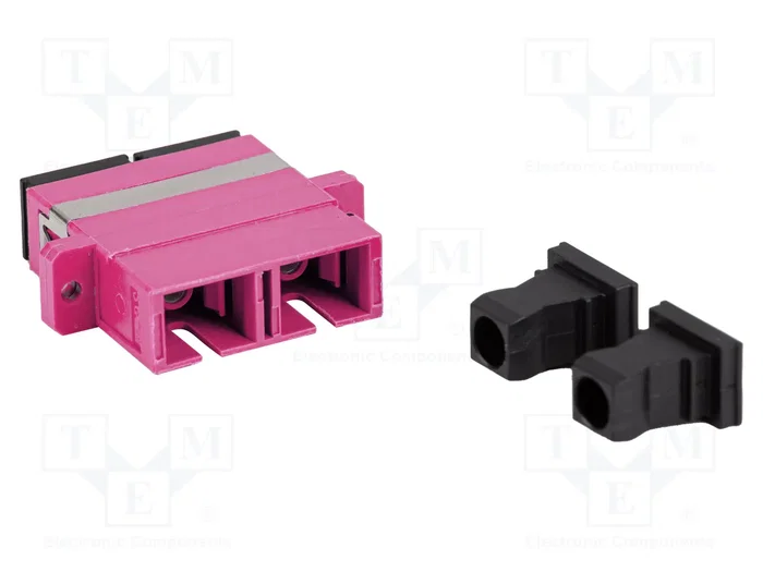 LANBERG Adaptador de Fibra Óptica OM4 SC/UPC Duplex Violeta LANBERG Adaptador de Fibra Óptica OM4 SC/UPC Duplex Violeta