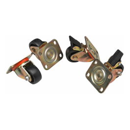EQUIP EZW-2 Ruedas giratorias para armarios de servidores 75mm Negro