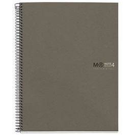 Miquelrius Cuaderno 100% Reciclado NB-4 A4 120 Hojas Cuadrícula 5x5 Gris Espiral Coilock 6082