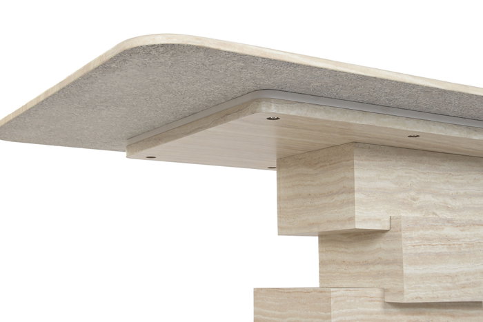 DKD Home Decor Mesa Comedor Moderno Beige 180 x 90 x 75 cm