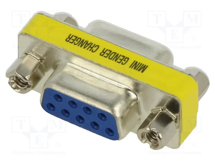 GOOBAY Adaptador D-Sub 9pin tomacorriente, ambos lados, conexión 1:1 GOOBAY Adaptador D-Sub 9pin tomacorriente, ambos lados, conexión 1:1