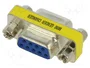 GOOBAY Adaptador D-Sub 9pin tomacorriente, ambos lados, conexión 1:1