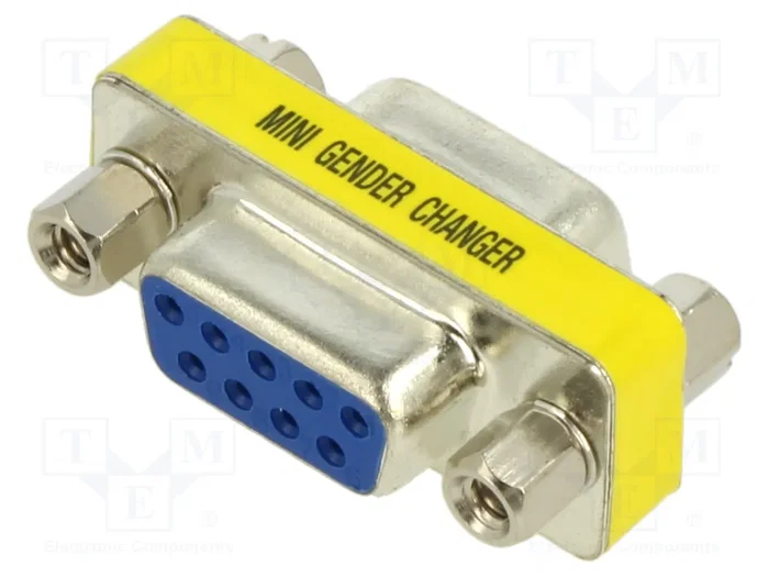 GOOBAY Adaptador D-Sub 9pin tomacorriente, ambos lados, conexión 1:1 GOOBAY Adaptador D-Sub 9pin tomacorriente, ambos lados, conexión 1:1