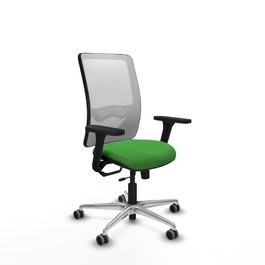 PIQUERAS Y CRESPO Silla de oficina Zulema Verde y Blanco con mecanismo Sincro/Traslack