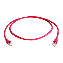 Telegärtner Patchkabel S/FTP Cat.6A MP8FS500 LSZH rojo 7,5m