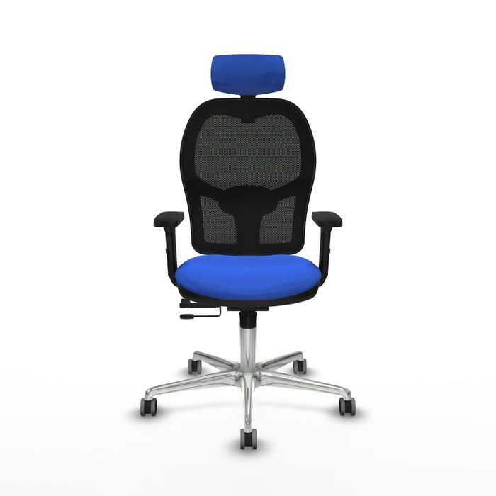 PIQUERAS Y CRESPO Silla de oficina Jorquera con Mecanismo Sincro/Traslack Azul y Negro