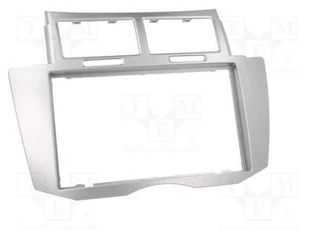 PER.PIC. Bastidor de montaje de radio Toyota Yaris 2009+ 2 DIN Plata PER.PIC. Bastidor de montaje de radio Toyota Yaris 2009+ 2 DIN Plata
