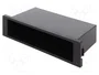 PER.PIC. Bastidor de montaje de radio Toyota Yaris 2009+ 2 DIN Plata
