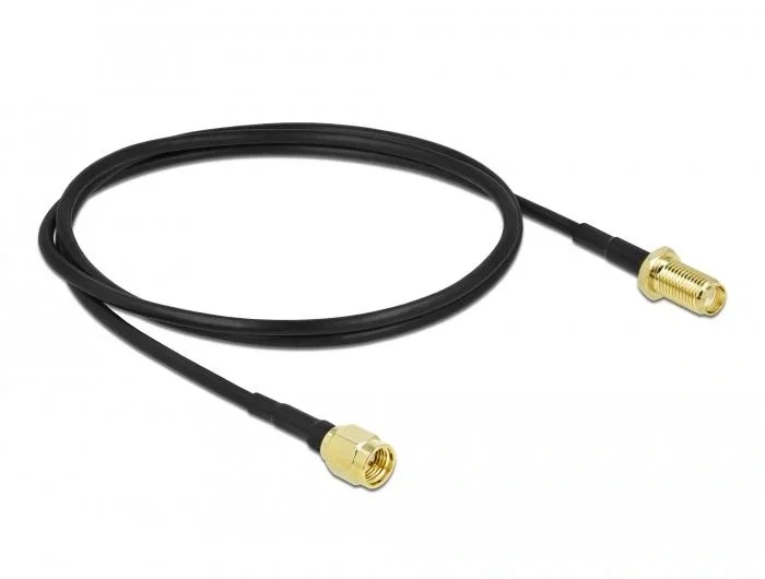 DeLOCK Cable de antena SMA macho a SMA hembra LMR/CFD100 0,9 m