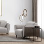 Atelier Del Sofa Sofá de 1 Plaza Gris 100x85x85 cm