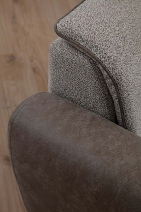 Atelier Del Sofa Sofá de 1 Plaza Gris 100x85x85 cm