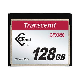 Transcend CFX650 128GB Tarjeta de Memoria CFast 2.0 Velocidad Lectura 510MB/s Escritura 370MB/s