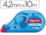 Tipp-ex Corrector de Cinta Pocket Mouse 4,2 mm x 10 m - Cuerpo Transparente, Diseño en Forma de Ratón, Ideal para Oficina