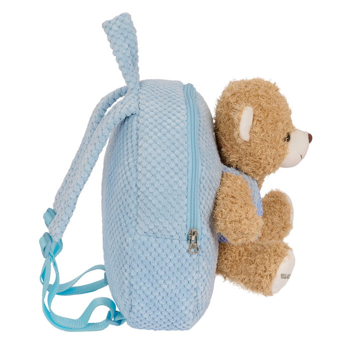 Safta Mochila Preescolar con Osito Extraíble Azul